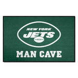 New York Jets Man Cave Starter Mat Accent Rug - 19in. x 30in.