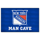 New York Rangers Man Cave Ulti-Mat Rug - 5ft. x 8ft.