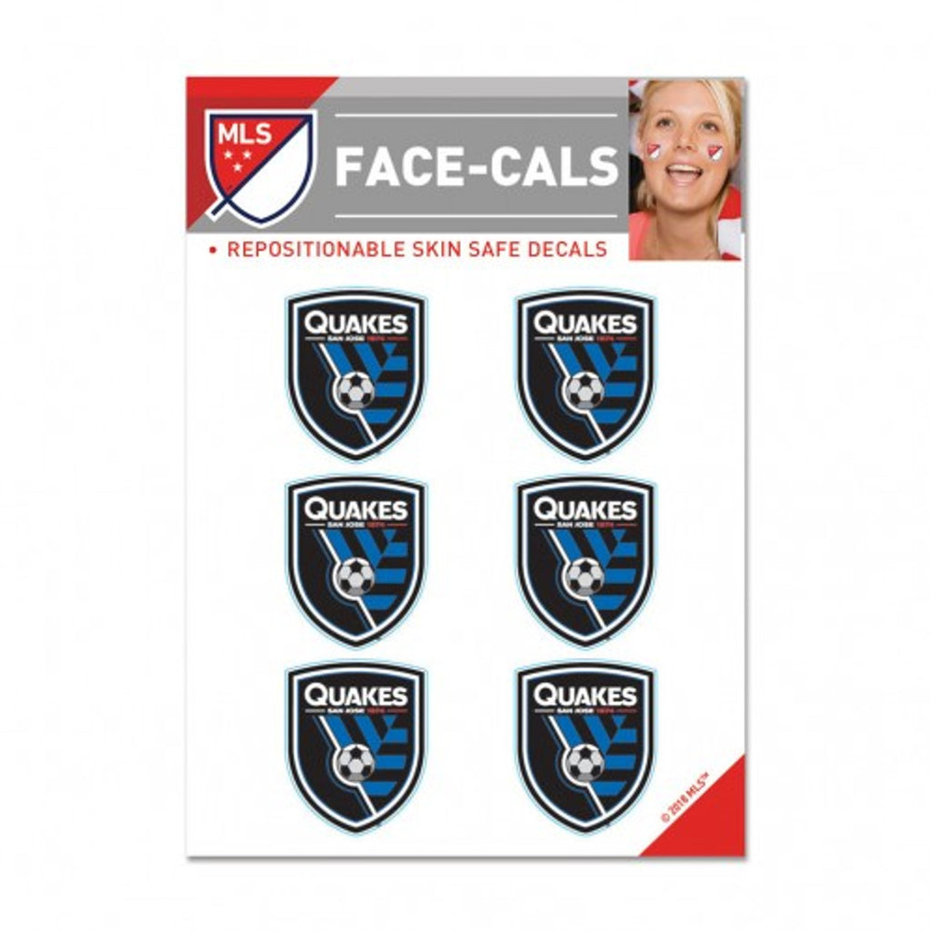 San Jose Earthquakes Tattoo Face Cals Special Order