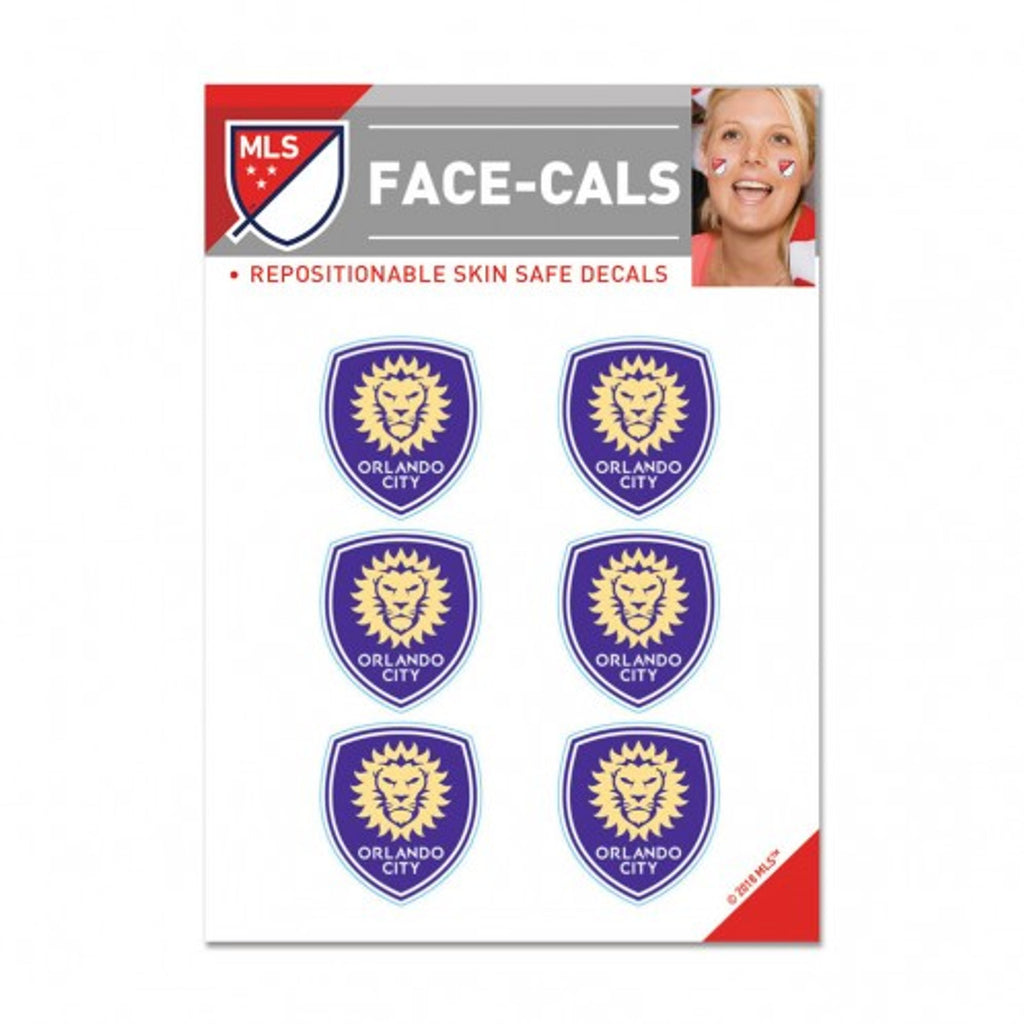 Orlando City SC Tattoo Face Cals - Special Order