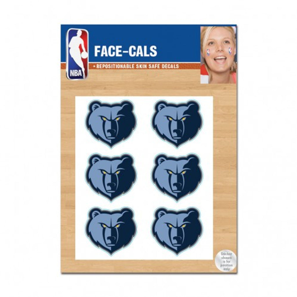 Memphis Grizzlies Tattoo Face Cals - Special Order