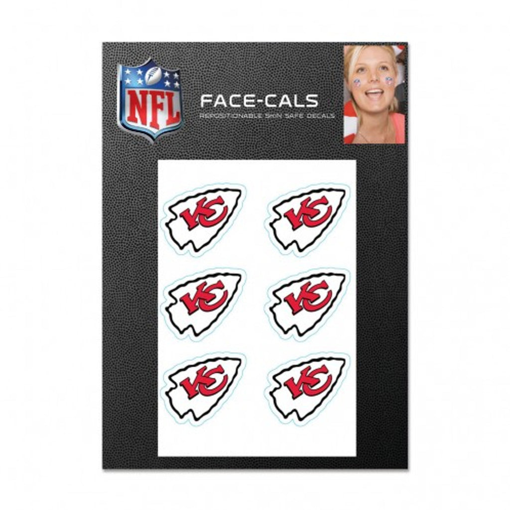 Kansas City Chiefs Tattoo Face Cals