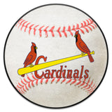 St. Louis Cardinals Baseball Rug - 27in. Diameter