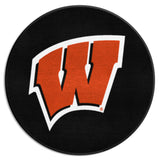 Wisconsin Badgers Hockey Puck Rug - 27in. Diameter