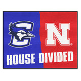 House Divided - Creighton / Nebraska Rug 34 in. x 42.5 in.