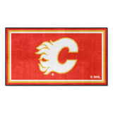 Calgary Flames 3ft. x 5ft. Plush Area Rug