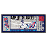Anaheim Angels Ticket Runner Rug - 30in. x 72in. 1997 Retro Logo