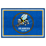 U.S. Navy - SEABEES 5ft. x 8 ft. Plush Area Rug