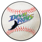 Tampa Bay Devil Rays Baseball Rug - 27in. Diameter