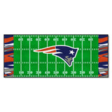 New England Patriots Football Field Runner Mat - 30in. x 72in. XFIT Design