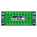 Seattle Seahawks Football Field Runner Mat - 30in. x 72in. XFIT Design