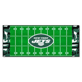New York Jets Football Field Runner Mat - 30in. x 72in. XFIT Design