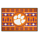 Clemson Tigers Holiday Sweater Starter Mat Accent Rug - 19in. x 30in.