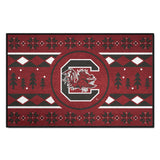 South Carolina Gamecocks Holiday Sweater Starter Mat Accent Rug - 19in. x 30in.