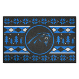Carolina Panthers Holiday Sweater Starter Mat Accent Rug - 19in. x 30in.