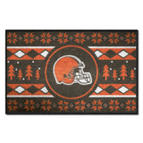 Cleveland Browns Holiday Sweater Starter Mat Accent Rug - 19in. x 30in.