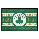 Boston Celtics Holiday Sweater Starter Mat Accent Rug - 19in. x 30in.