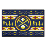Denver Nuggets Holiday Sweater Starter Mat Accent Rug - 19in. x 30in.