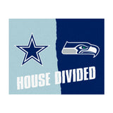 NFL House Divided - Cowboys / Seahawks Rug 34 in. x 42.5 in.