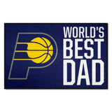 Indiana Pacers Starter Mat Accent Rug - 19in. x 30in. World's Best Dad Starter Mat