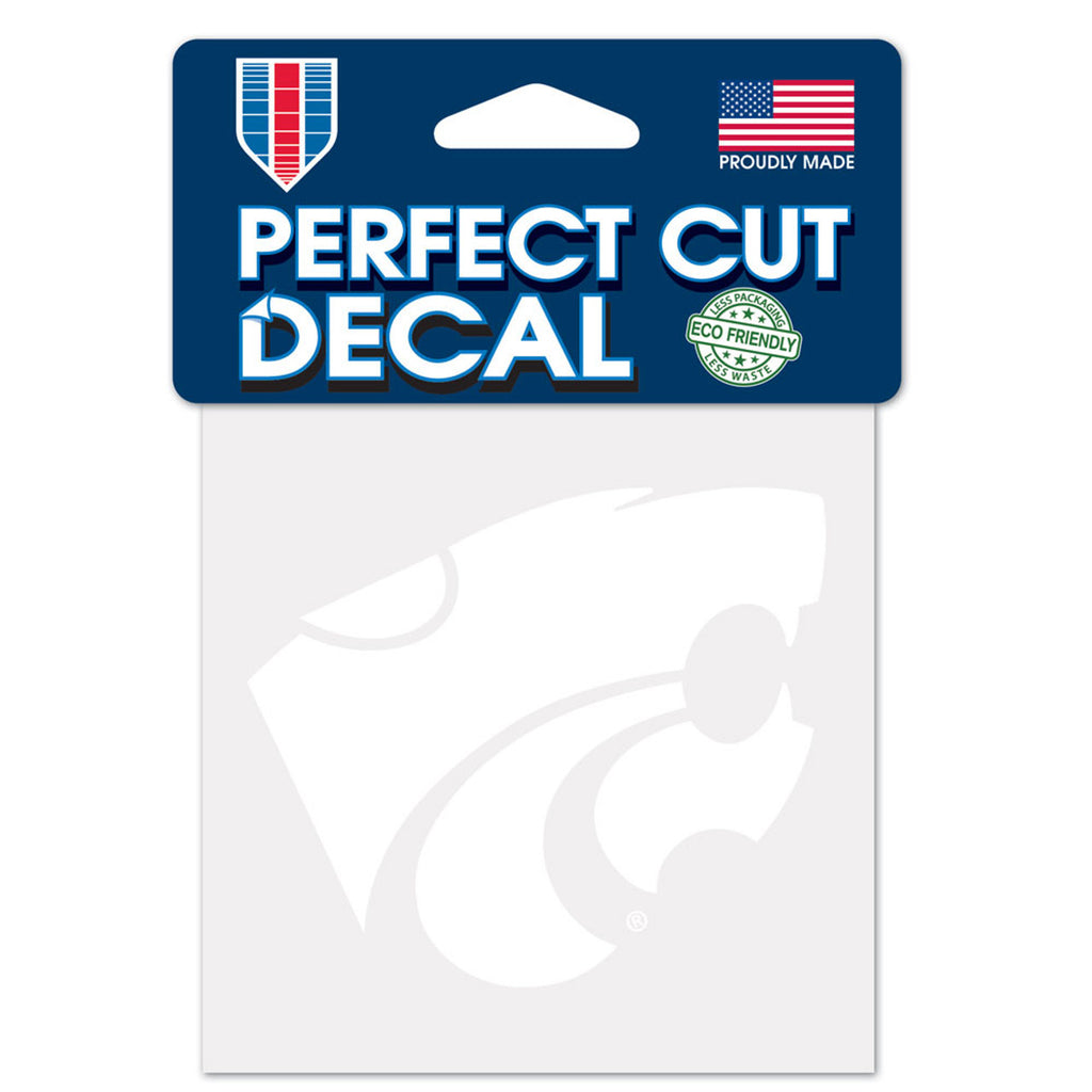 Kansas State Wildcats Decal 4x4 Perfect Cut White - Special Order