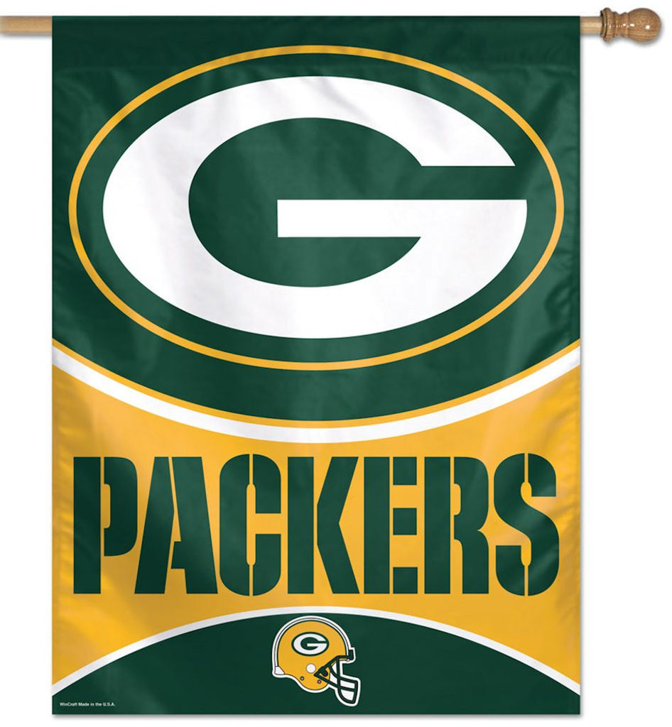 Green Bay Packers Banner 28x40 Vertical