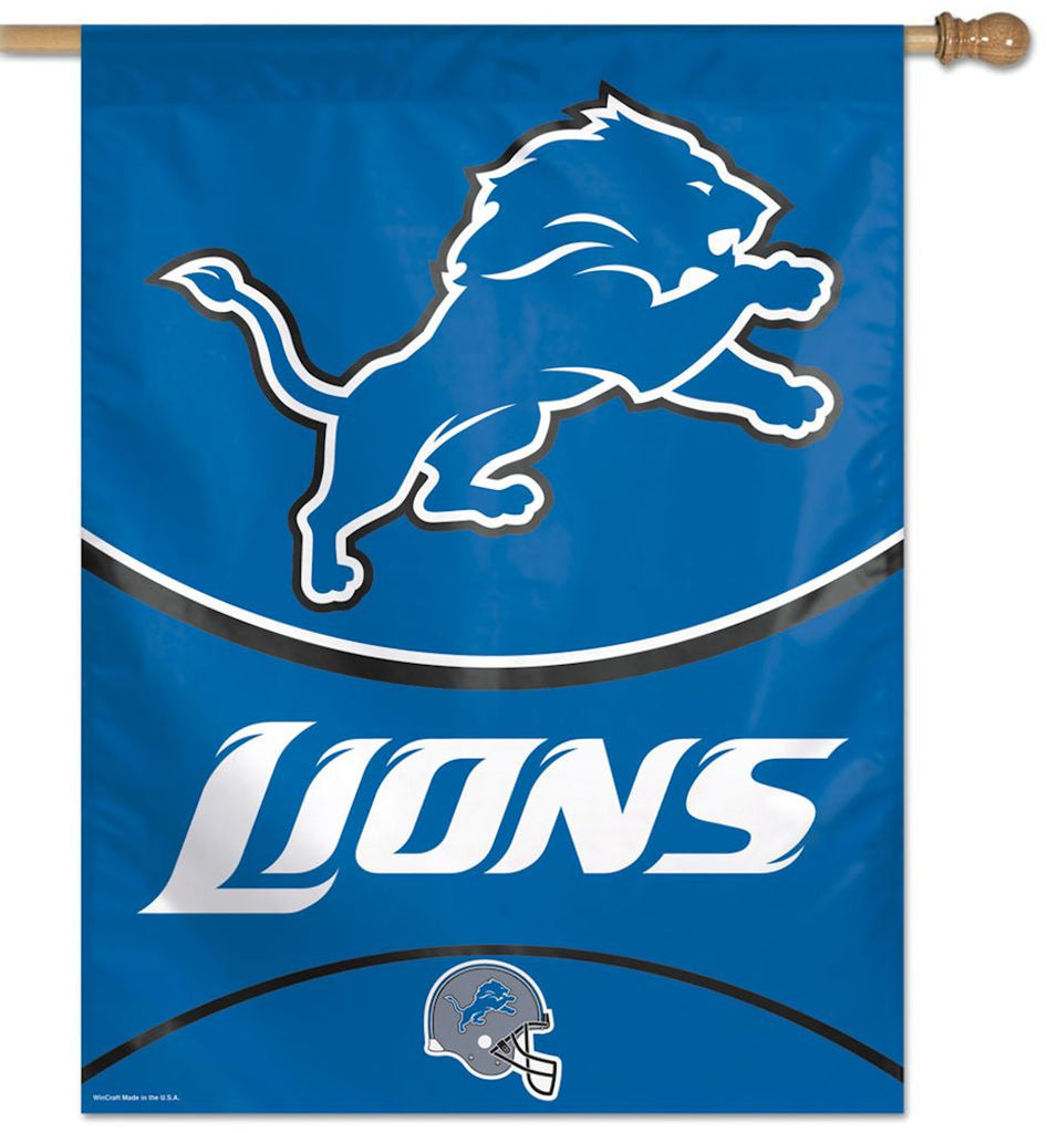 Detroit Lions Banner 28x40 Vertical