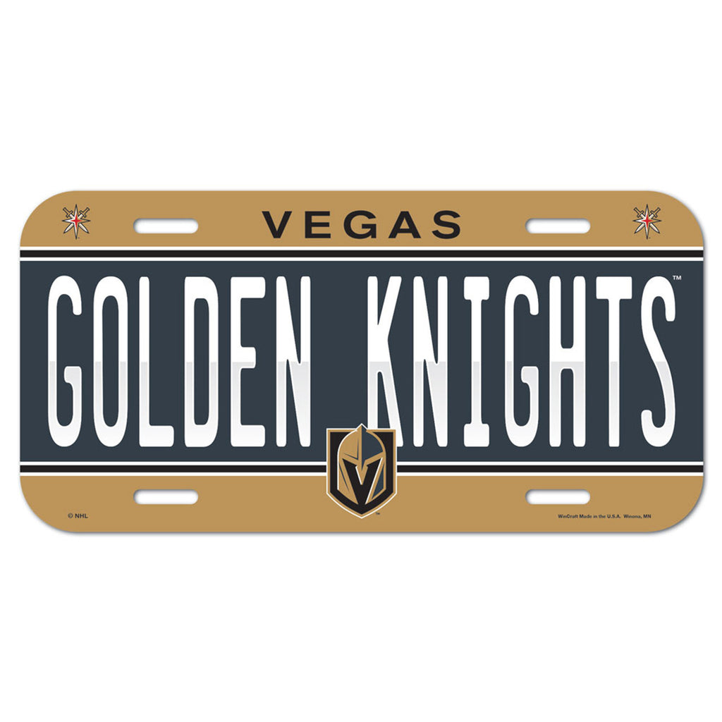 Vegas Golden Knights License Plate Plastic - Special Order