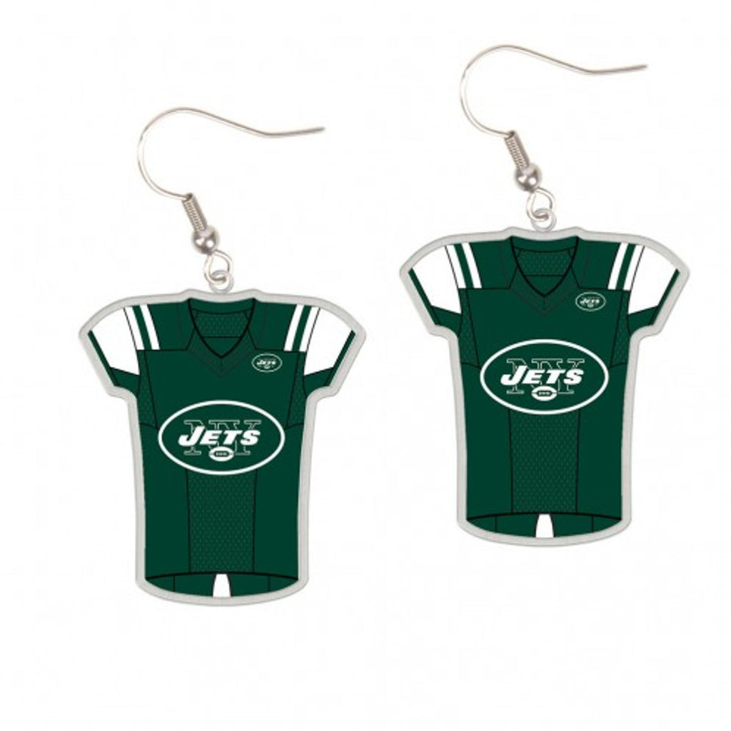 New York Jets Earrings Jersey Style - Special Order