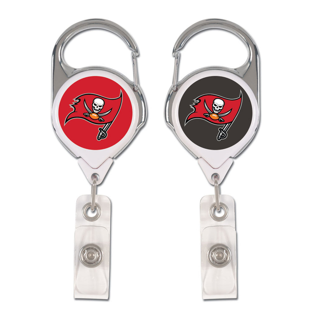Tampa Bay Buccaneers Badge Holder Premium Retractable