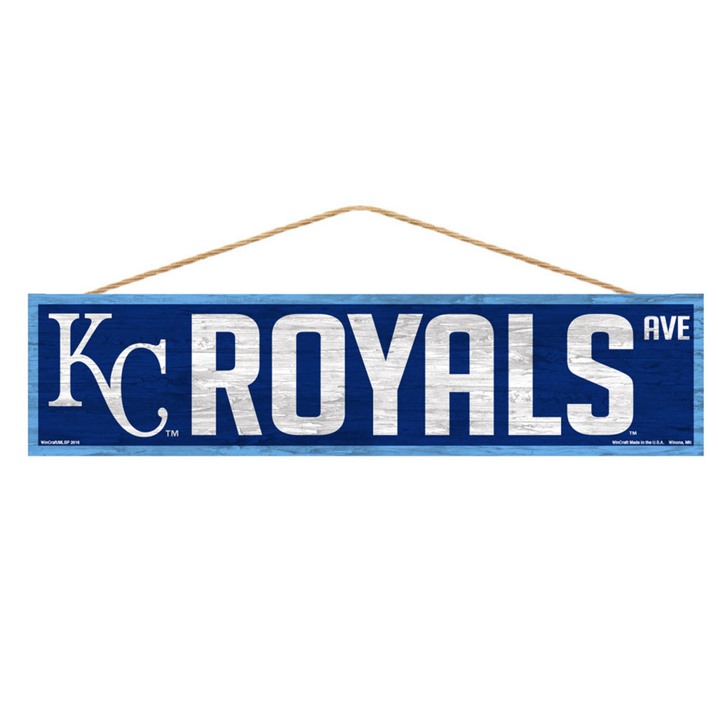 Kansas City Royals Sign 4x17 Wood Avenue Design - Special Order