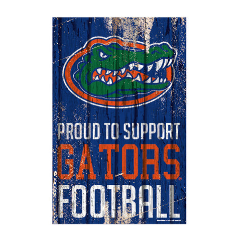 Florida Gators Sign 11x17 Wood Proud to Support Design