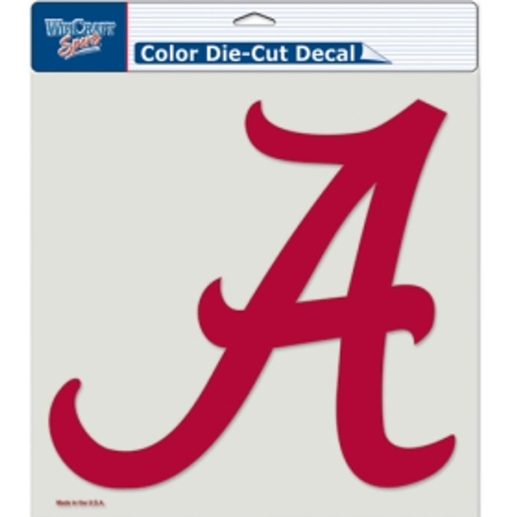 Alabama Crimson Tide Decal 8x8 Perfect Cut Color