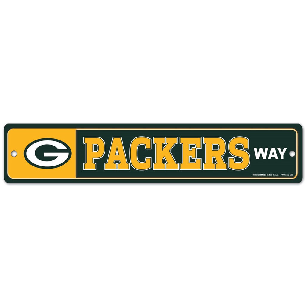 Green Bay Packers Sign 3.75x19 Plastic Street Style - Special Order