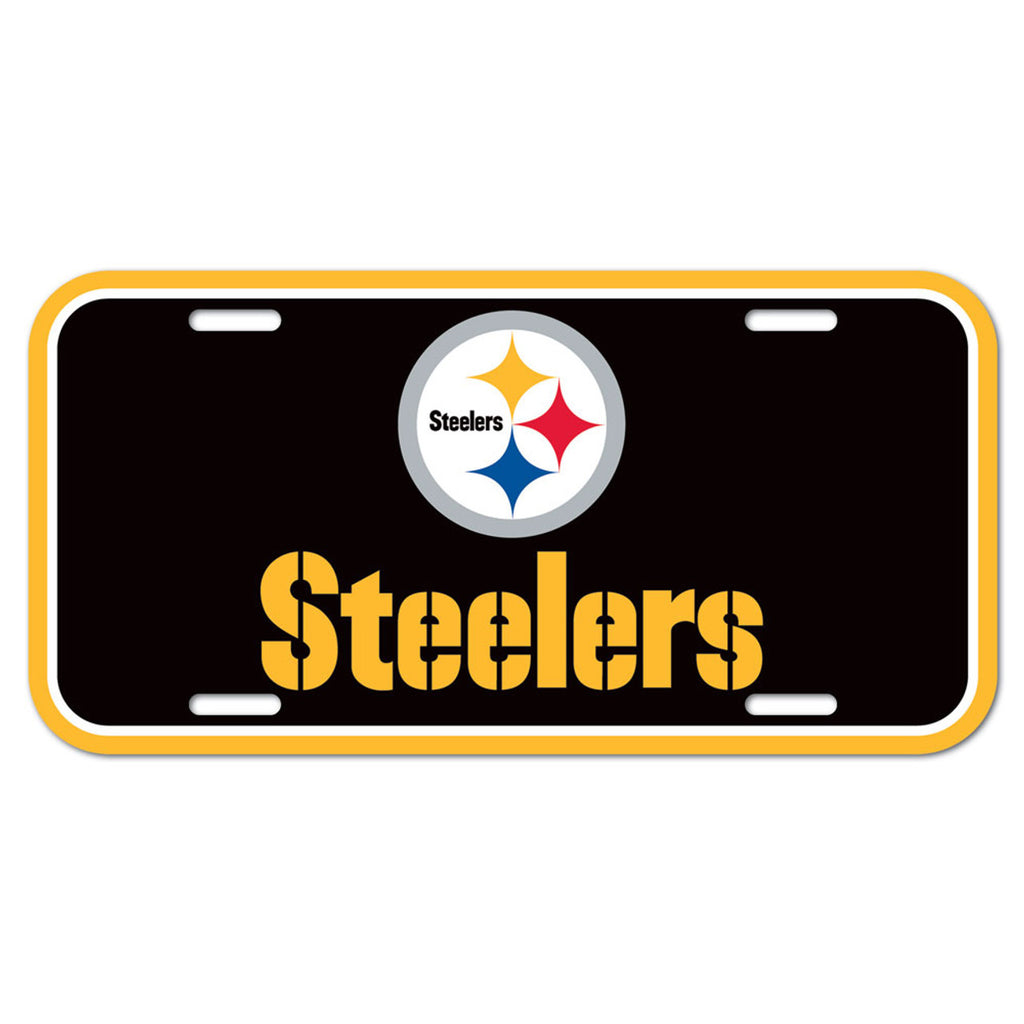 Pittsburgh Steelers License Plate Plastic