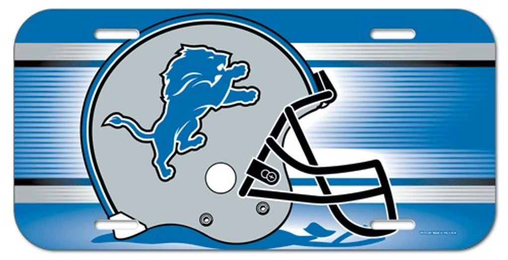 Detroit Lions License Plate Plastic