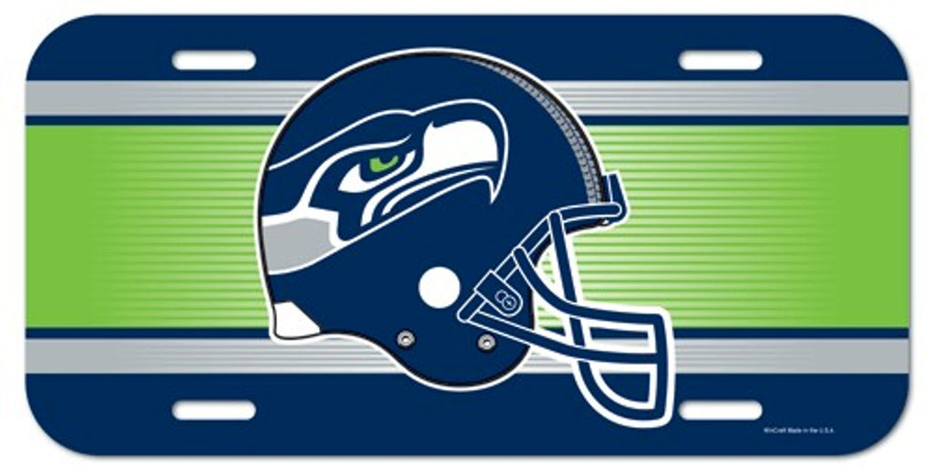 Seattle Seahawks License Plate Plastic
