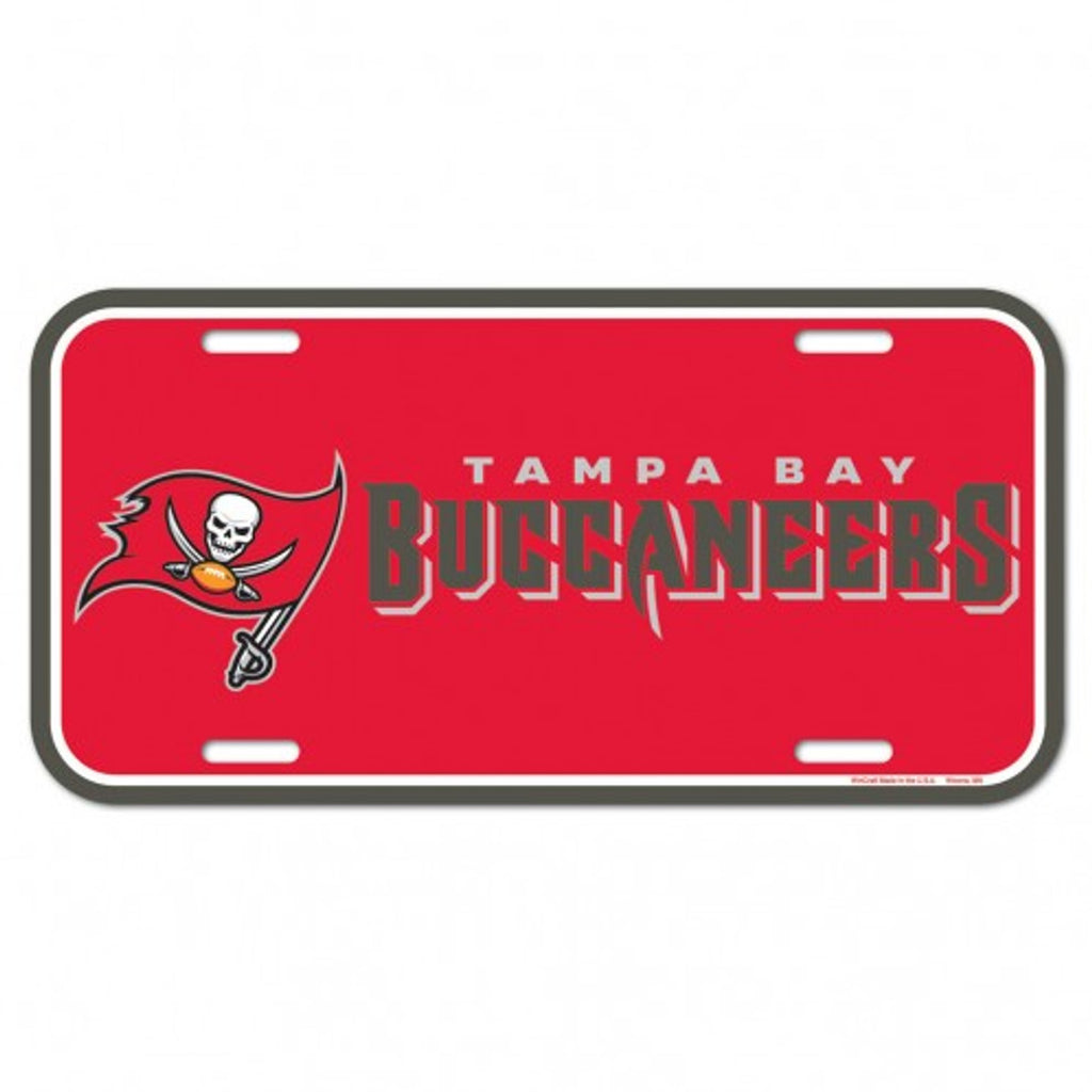 Tampa Bay Buccaneers License Plate Plastic