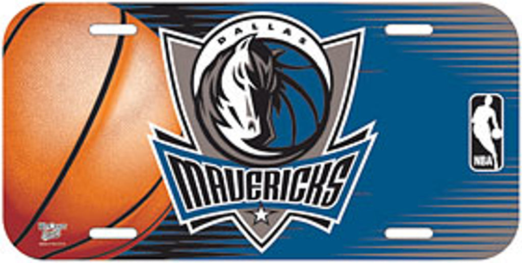 Dallas Mavericks License Plate Plastic
