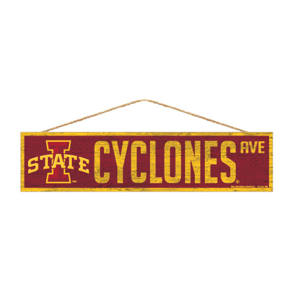 Iowa State Cyclones Sign 4x17 Wood Avenue Design - Special Order