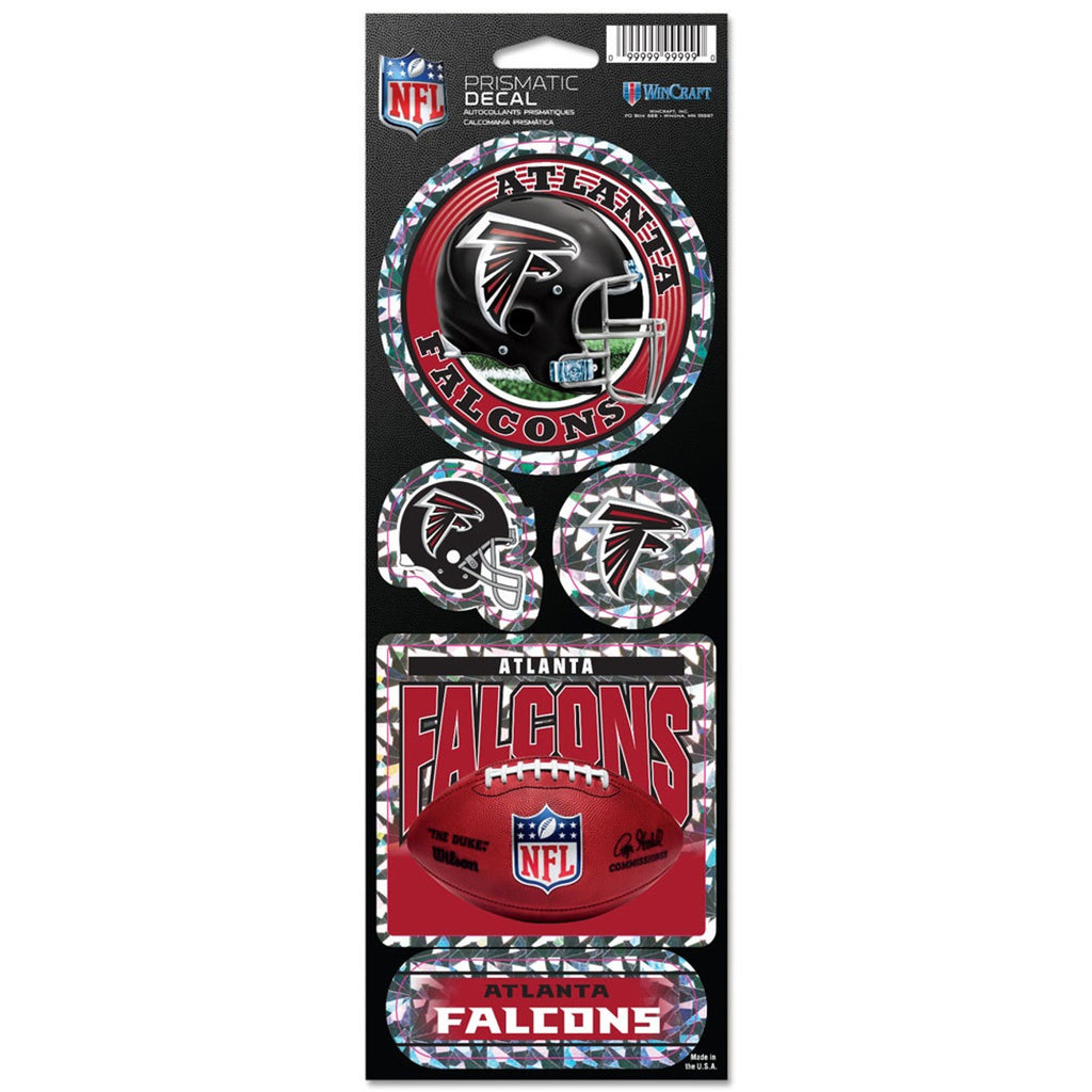 Atlanta Falcons Decal 4x11 Die Cut Prismatic Style - Special Order