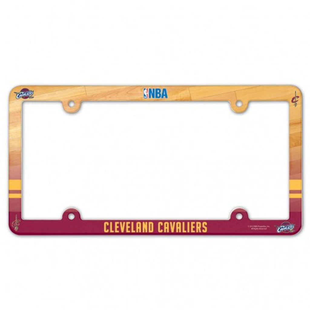 Cleveland Cavaliers Plastic License Plate Frame Plastic Full Color Style - Special Order
