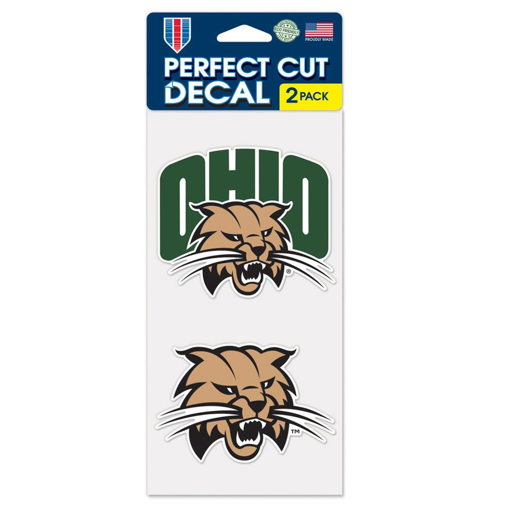Ohio Bobcats Decal 4x4 Perfect Cut Set of 2