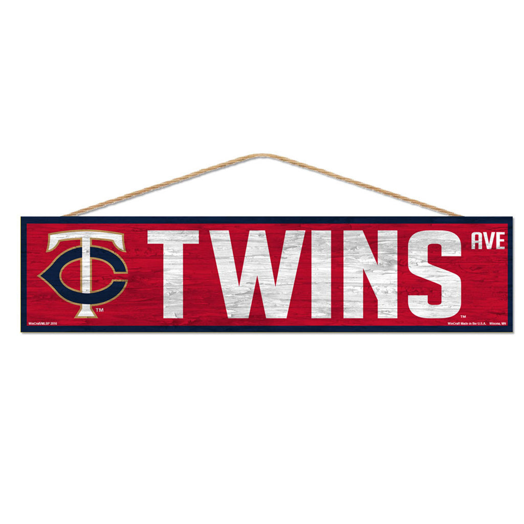 Minnesota Twins Sign 4x17 Wood Avenue Design - Special Order