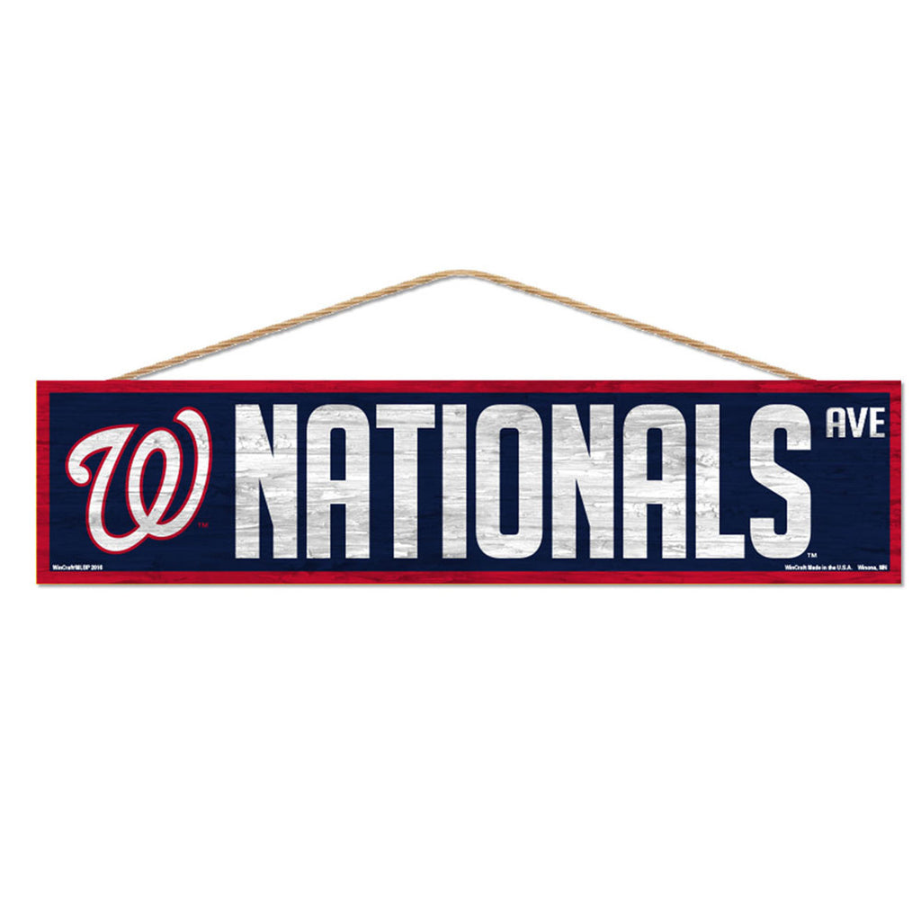 Washington Nationals Sign 4x17 Wood Avenue Design - Special Order