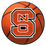 NC State Wolfpack Basketball Rug - 27in. Diameter, NSC Logo