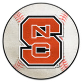 NC State Wolfpack Baseball Rug - 27in. Diameter, NSC Logo