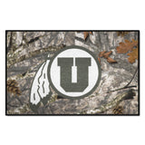 Utah Utes Camo Starter Mat Accent Rug - 19in. x 30in.