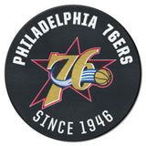 NBA Retro Philadelphia 76ers Roundel Rug - 27in. Diameter