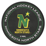 NHL Retro Minnesota North Stars Hockey Puck Rug - 27in. Diameter